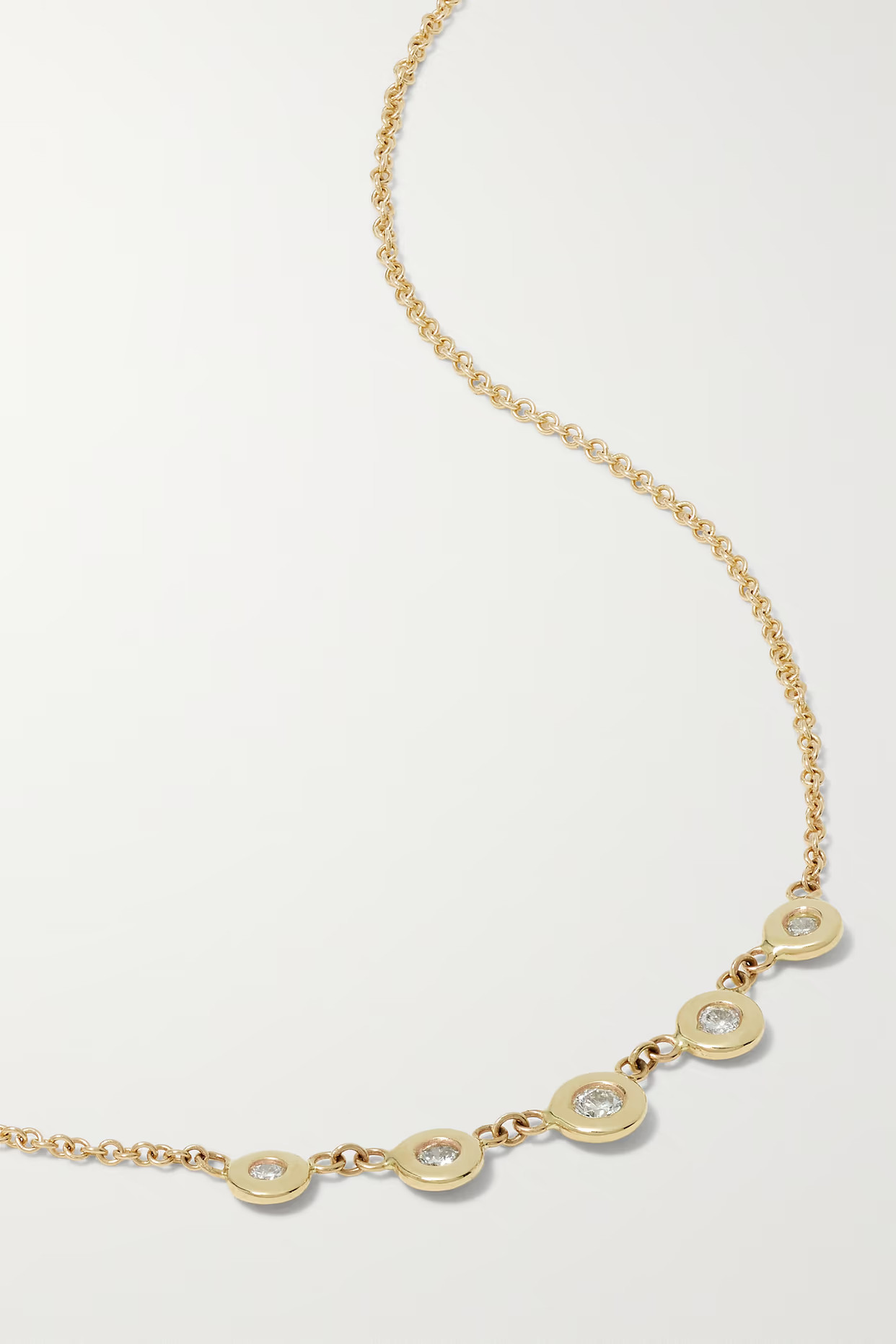 Jacquie Aiche - Emily 14-karat Gold Diamond Necklace - One size | NET-A-PORTER (US)