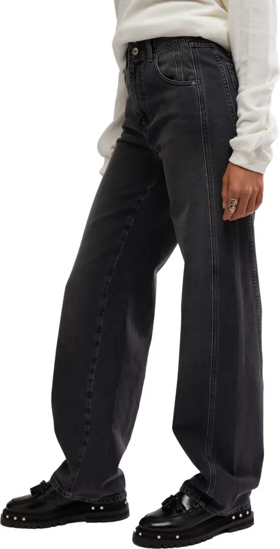 Aster Seamed Relaxed Straight Leg Jeans | Nordstrom Rack