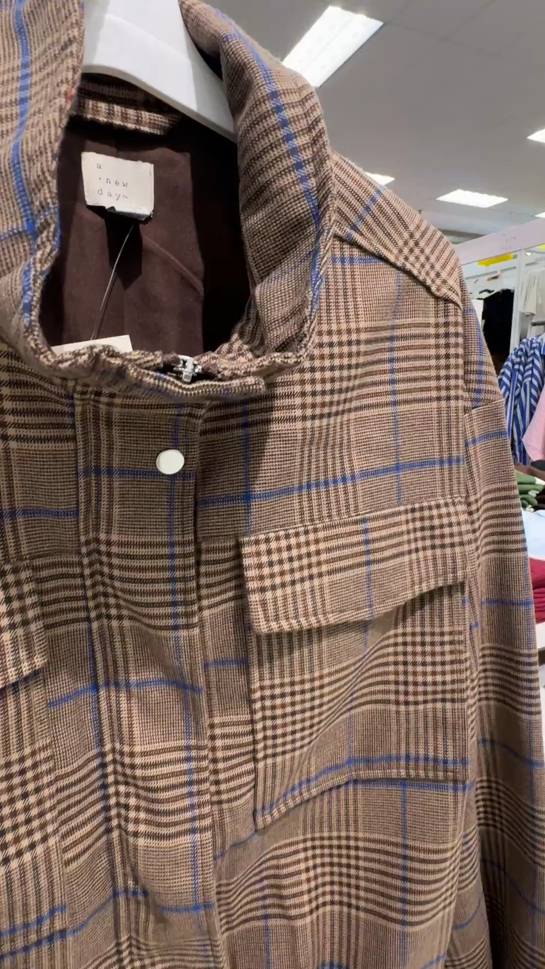 This plaid jacket is 40% off from Target