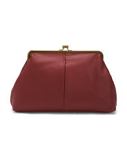 Leather Grace Oversized Kiss Lock Clutch | Handbags | Marshalls | Marshalls