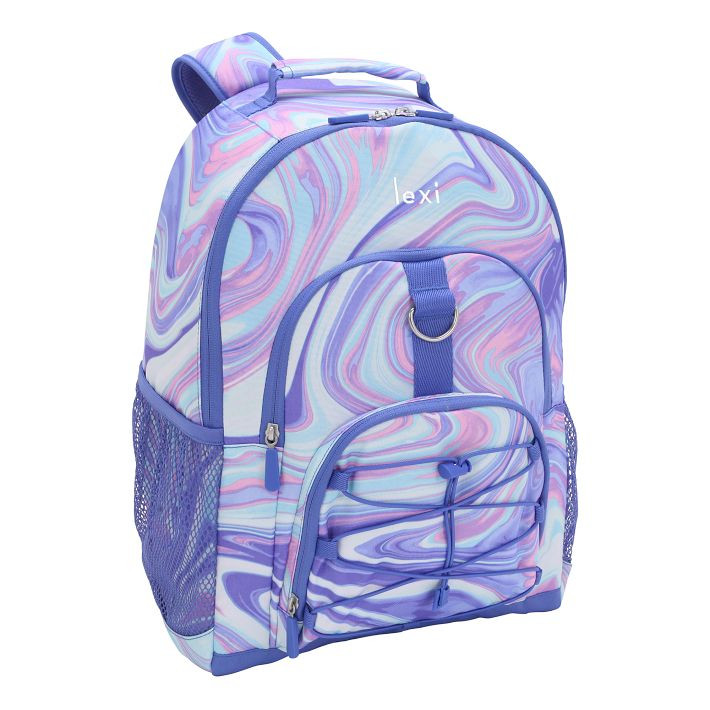 Gear-Up Pink/Purple Marble  Backpack | Pottery Barn Teen