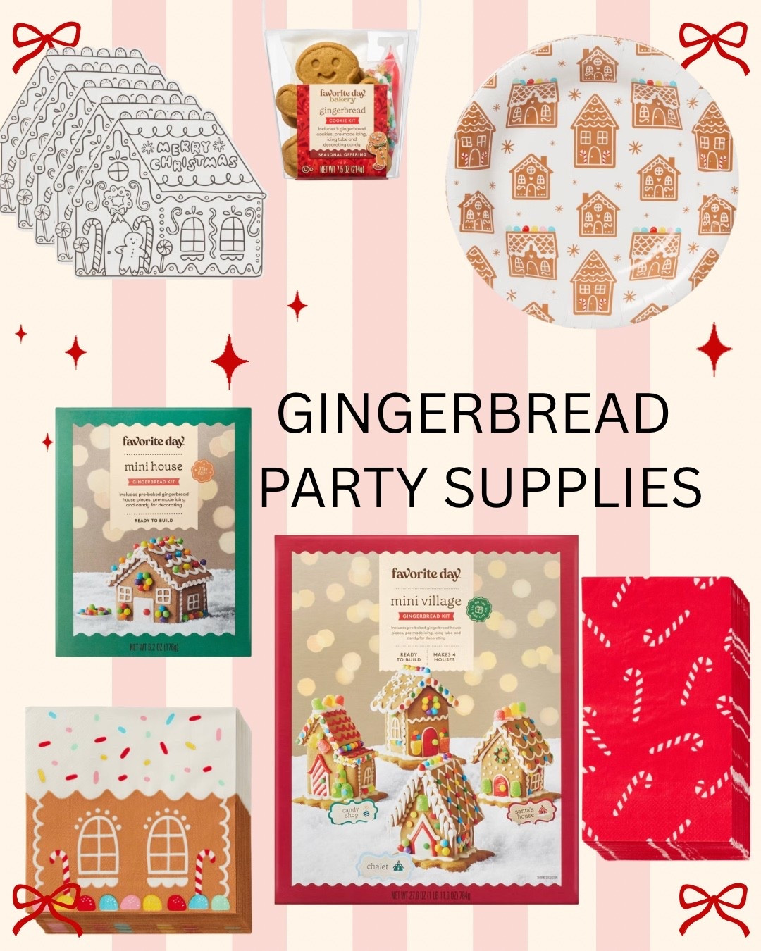 Cute supplies for a gingerbread party, gingerbread party supplies 

#LTKKids #LTKHoliday #LTKSeasonal