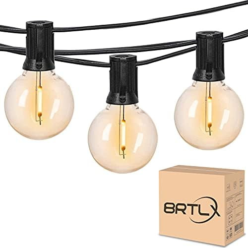 Outdoor String Lights, BRTLX 150FT LED G40 Patio Lights，Shatterproof String Hanging Lights with... | Amazon (US)