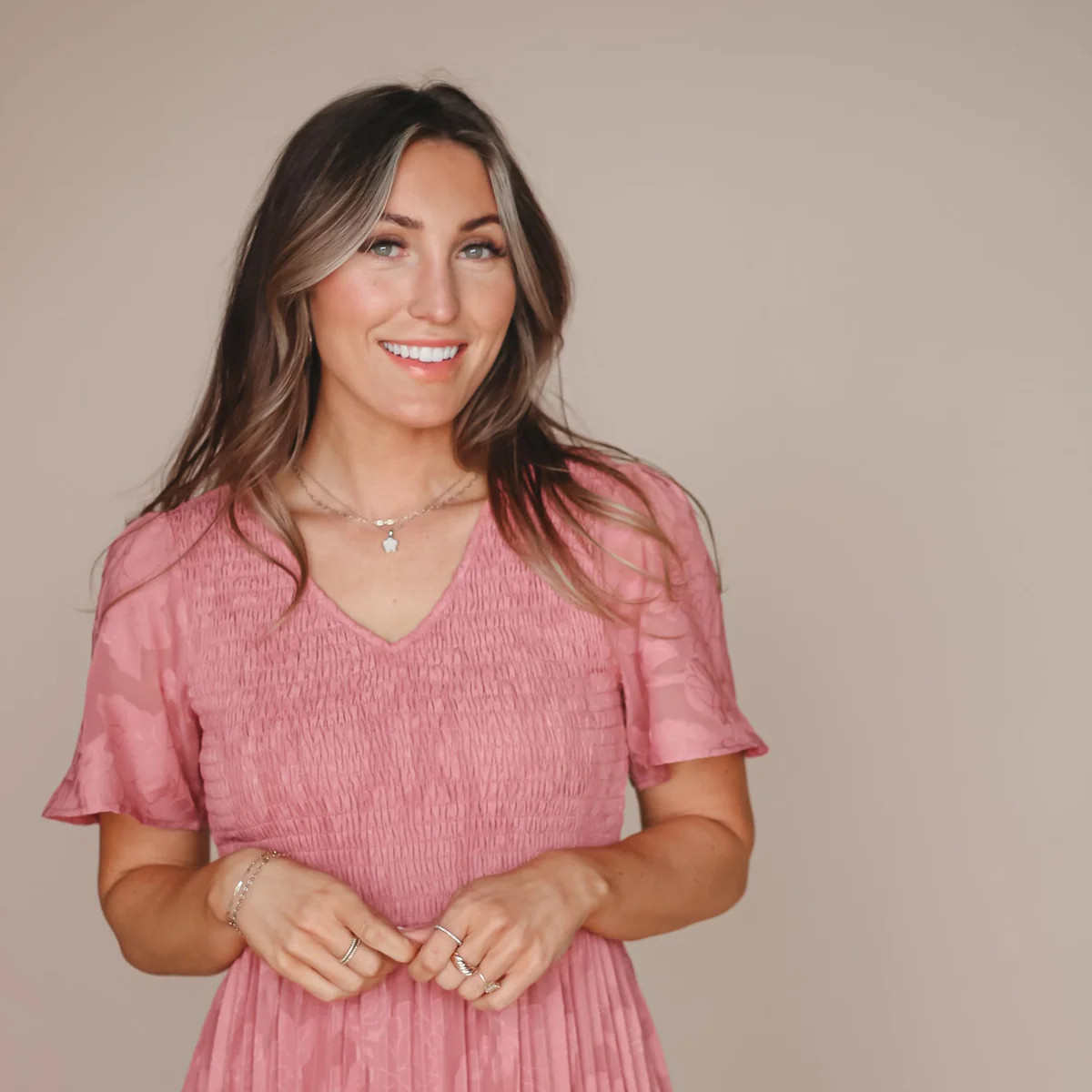 Mauve Midi Dress | FEHRNVI