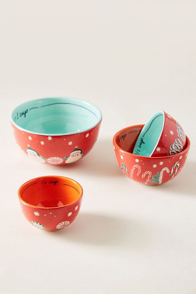 George & Viv Very Merry Measuring Cups, Set of 4 | Anthropologie (US)