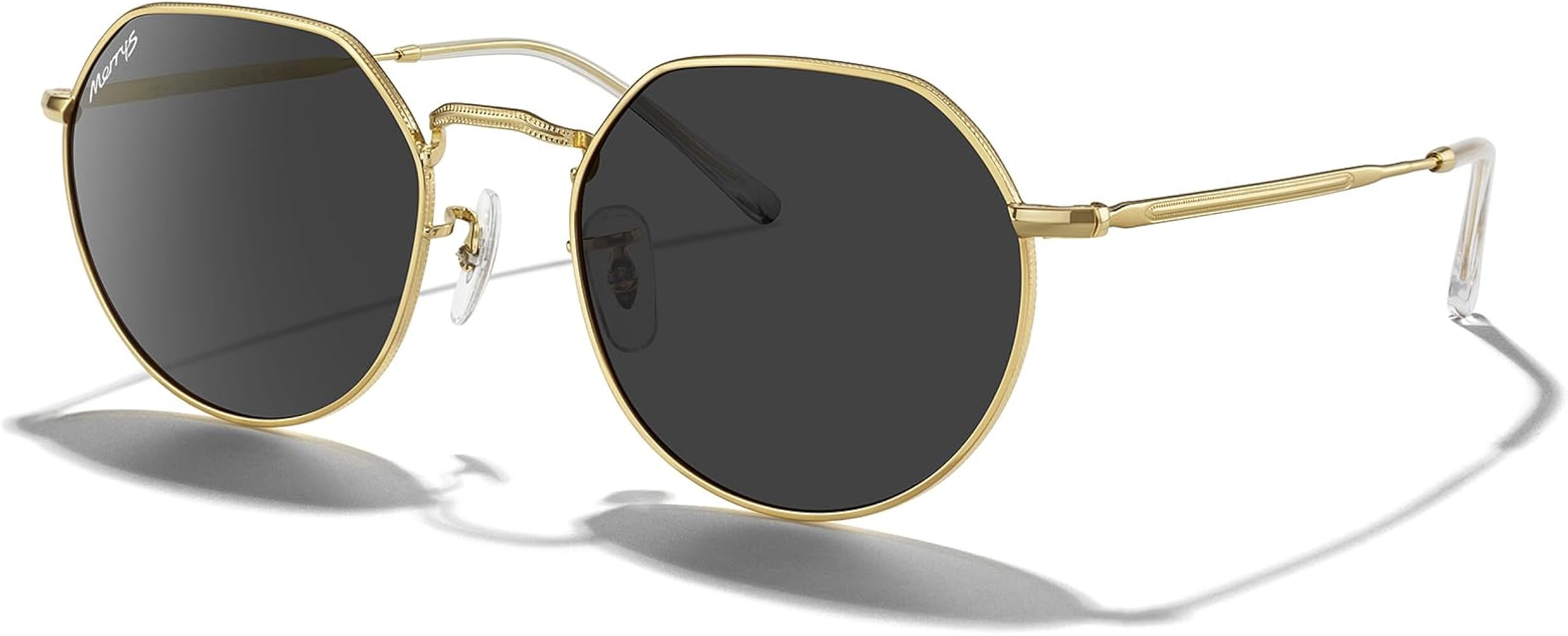 MERRY'S Round Polygon Metal Polarized Sunglasses for Women Men Retro Classic Vintage Shades S6565 | Amazon (US)