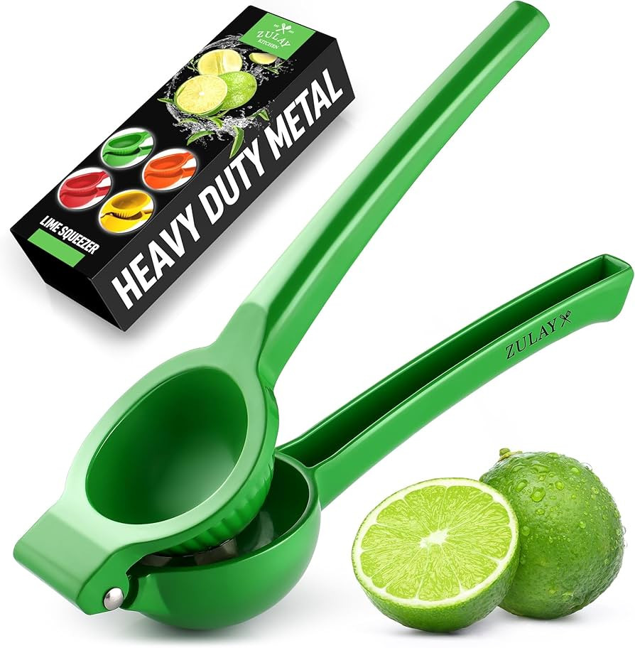 Zulay Premium Quality Metal Lime Squeezer, Citrus Juicer, Manual Press for Extracting the Most Ju... | Amazon (US)