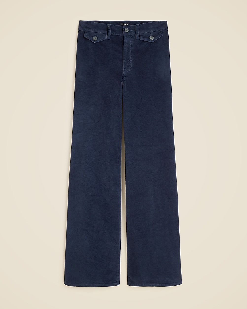 Wide-leg trouser in washed velvet | J. Crew US