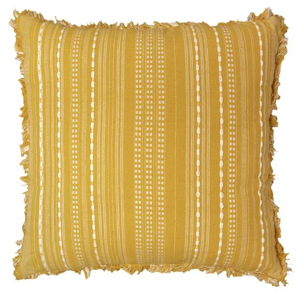 Better Homes & Gardens Decorative Throw Pillow, Reversible Stripe, Square, Yellow, 20''x20'', 1Pa... | Walmart (US)