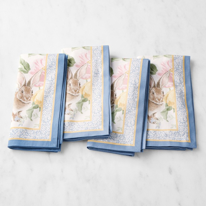 Garden Flowers Napkins, Set of 4 | Williams-Sonoma