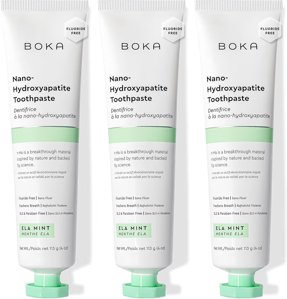 Boka Fluoride Free Toothpaste, Nano Hydroxyapatite Toothpaste, Appropriate for Sensitive Teeth - ... | Amazon (US)