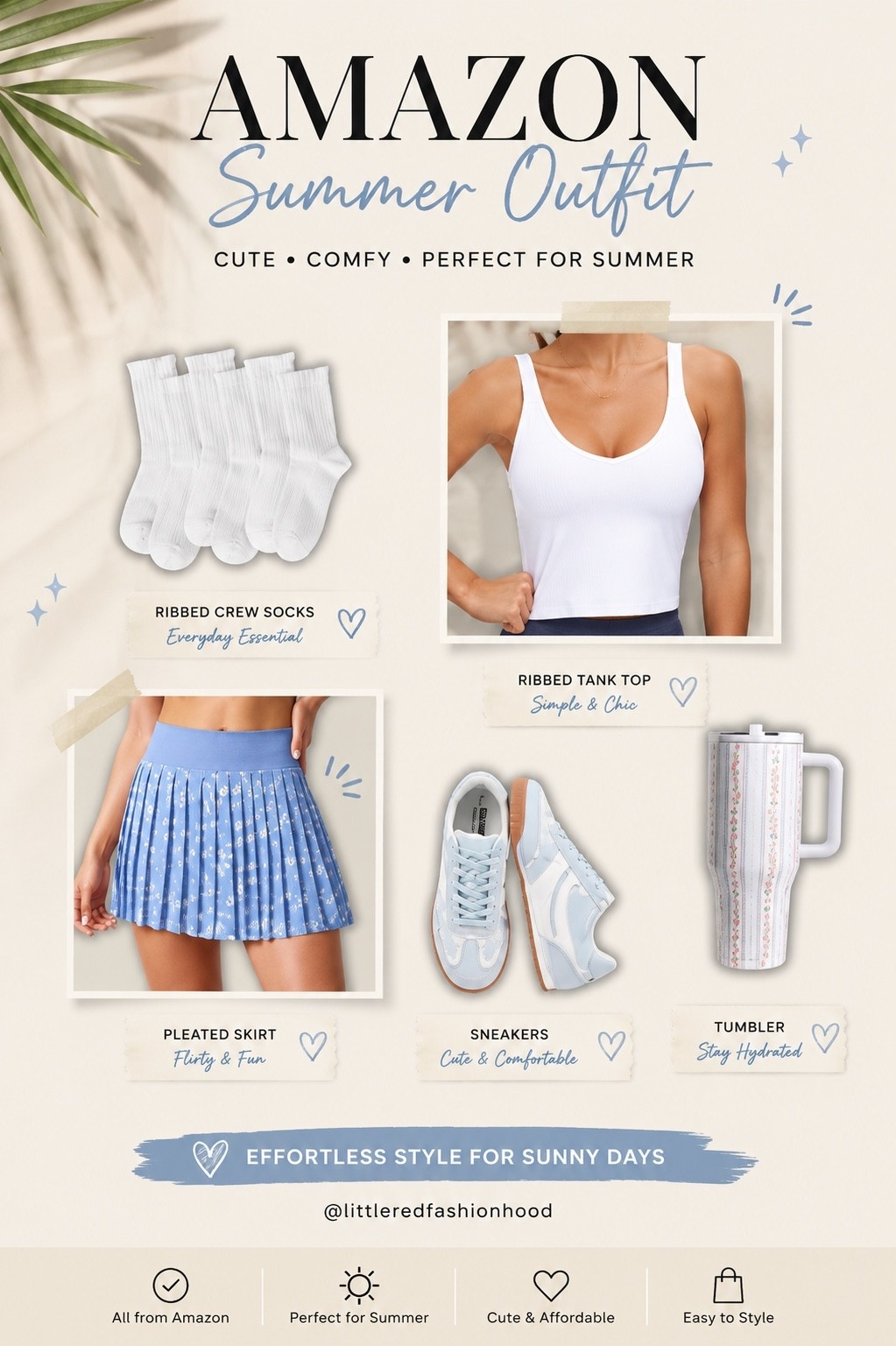 Cute summer outfit from Amazon

#LTKootd #LTKPetite #LTKSaleAlert