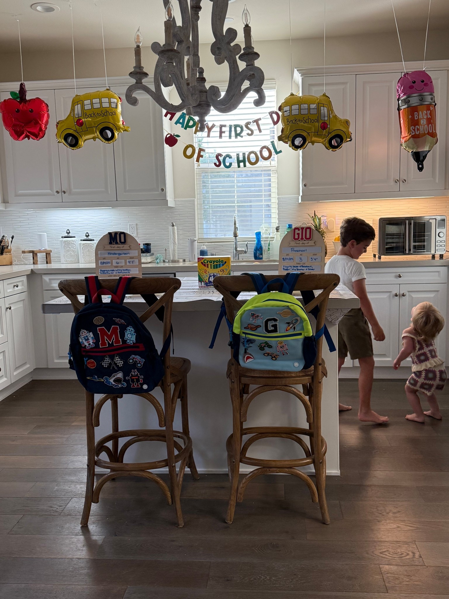 Back to school breakfast setup for my boys 🥹✏️📚 I wanted to set up a special little surprise in the morning they could wake up to on their first day of school! 

Back to school, first day of school, back to school breakfast setup, kids breakfast, Amazon, Kindergarten, Preschool 

#LTKSeasonal #LTKFamily #LTKKids