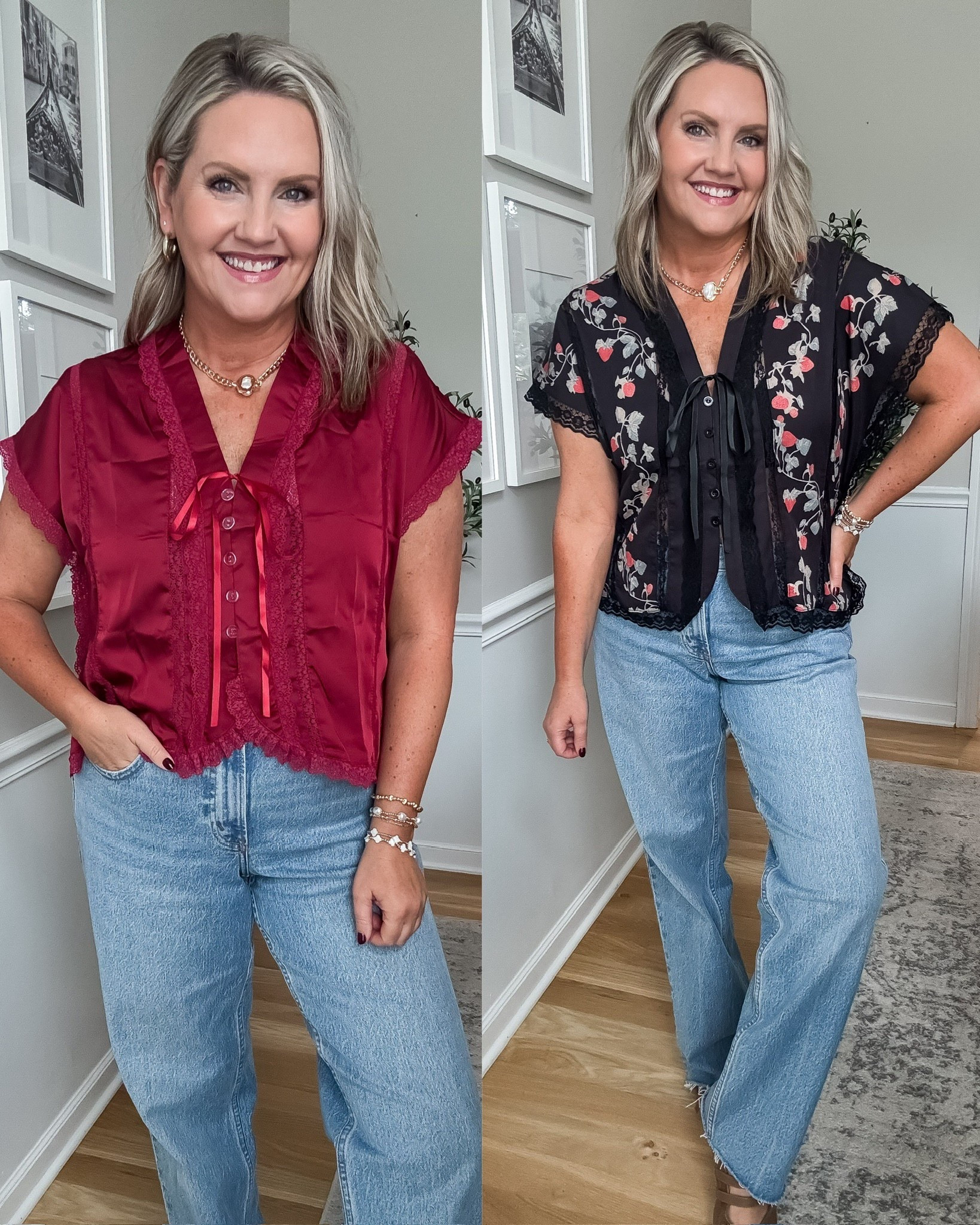I love this top from Amazon so much that I bought it in two colors. The bow detail is so cute and these tops would be great for a date night  

#LTKStyleTip #LTKFindsUnder50 #LTKSeasonal