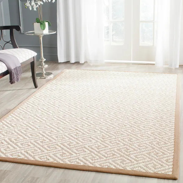 SAFAVIEH Natural Fiber Ajshe Greek Key Sisal Rug - On Sale - Overstock - 9574223 | Bed Bath & Beyond