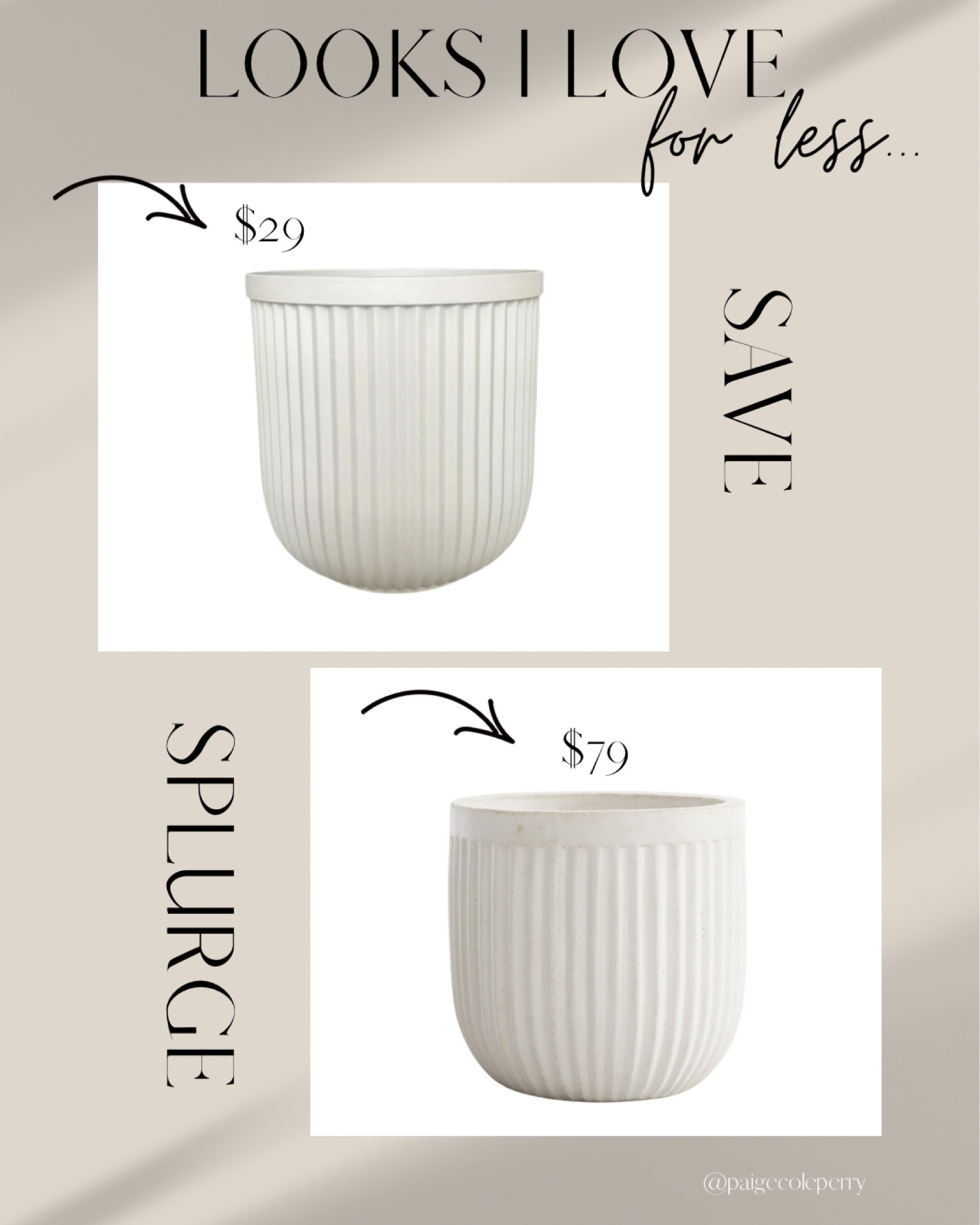 Looks I love for less! Planters! 

#LTKhome