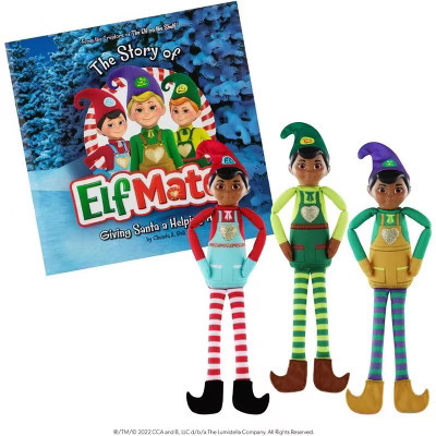 The Elf on the Shelf Elf Mates Three-Pack & Storybook, Chef, Toy Maker, and Cobbler Elves | Target