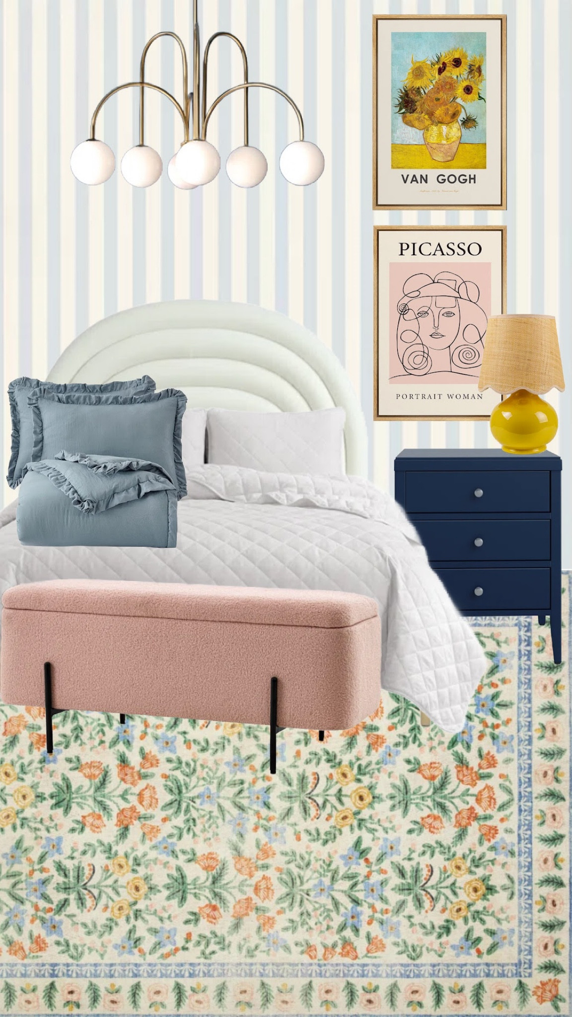 Girls Bedroom Plan with @wayfair 
#wayfairpartner #wayfair