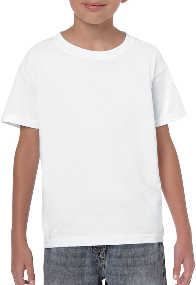 Gildan Youth Heavy Cotton T-Shirt, Style G5000B, 2-Pack | Amazon (US)