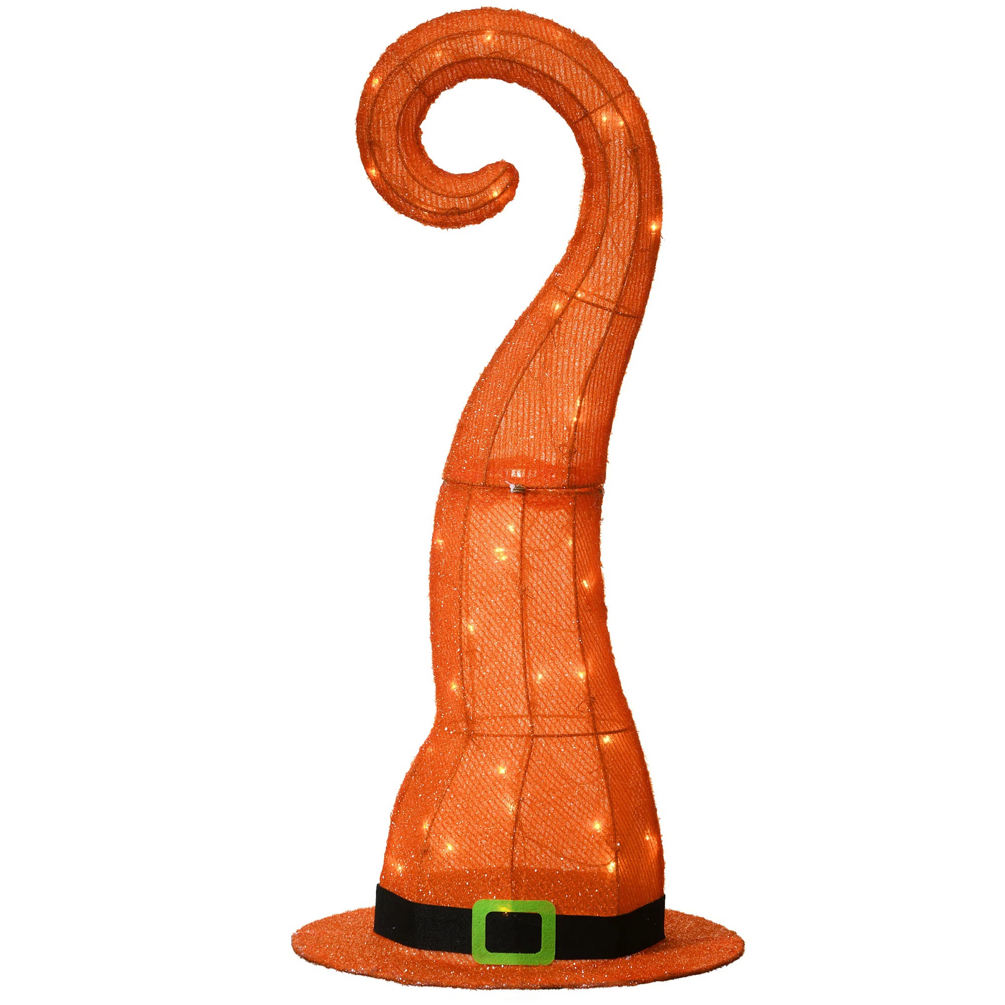 34" Pre-Lit Halloween Witch Hat Decoration | Wayfair North America