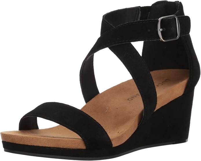 Lucky Brand Women's Kenadee Wedge Sandal | Amazon (US)