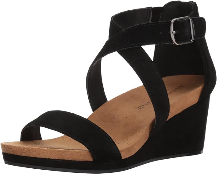 Lucky Brand Women's Kenadee Wedge Sandal | Amazon (US)