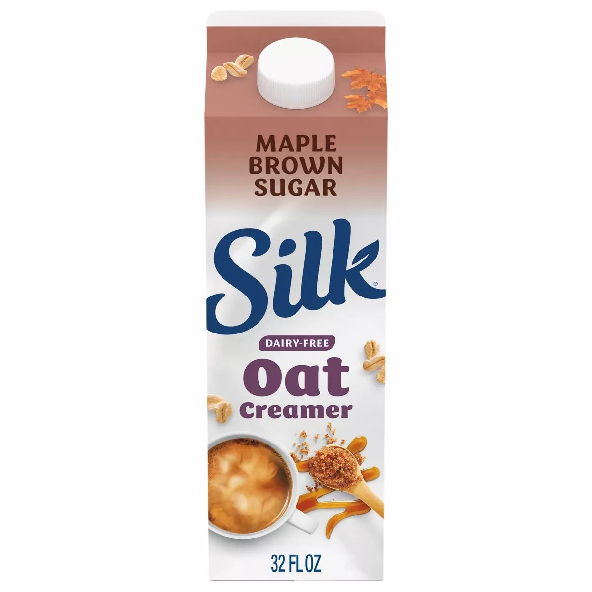 Silk Maple Brown Sugar Dairy-Free Oat Milk Coffee Creamer - 1qt | Target