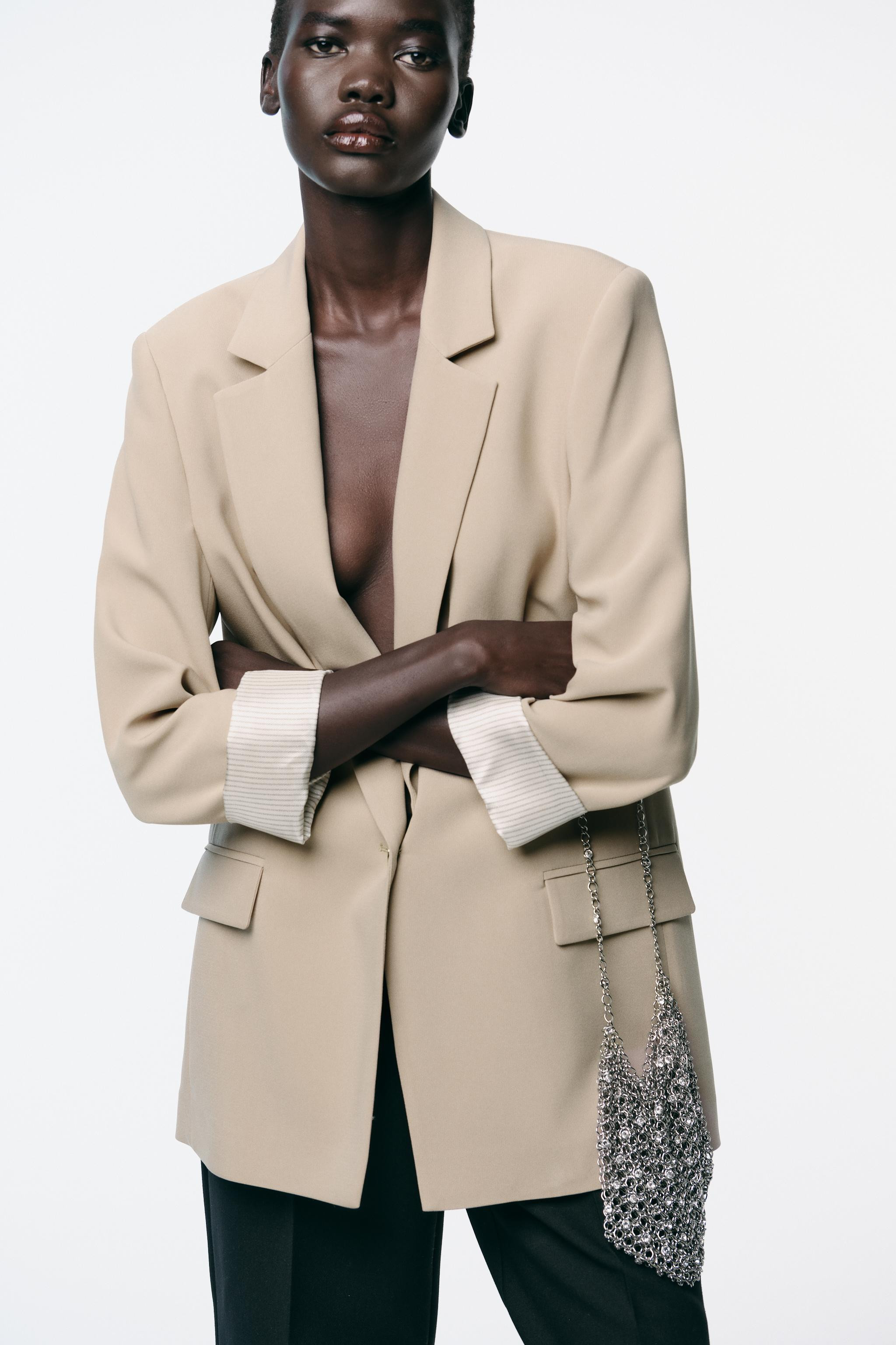 PRINTED CUFF BLAZER | Zara UK