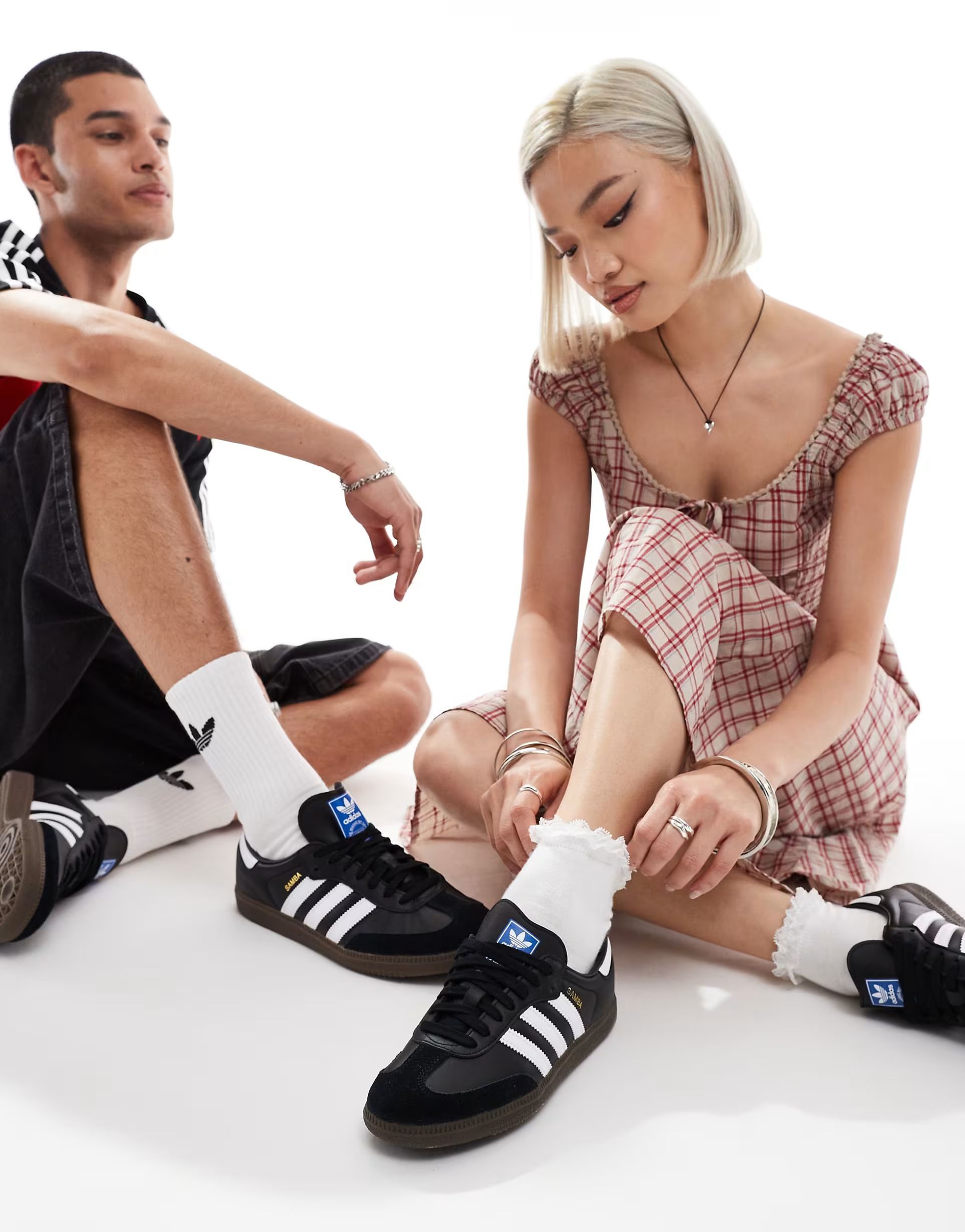 adidas Originals Samba OG sneakers in black and white | ASOS (Global)