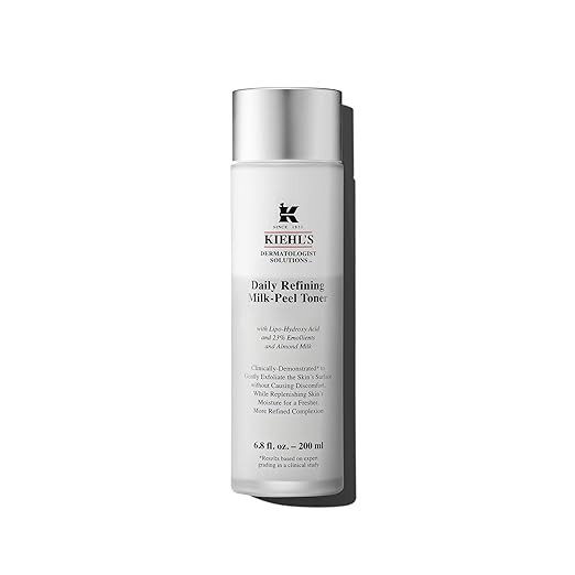 Kiehl's Daily Refining Milk-Peel Toner, Gentle Exfoliating Facial Toner, Refines Skin Texture, Br... | Amazon (US)