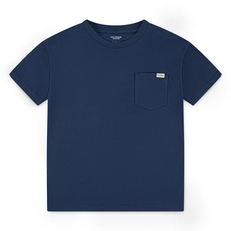 Levi Strauss Signature Boys Lived In Pocket Tee, Sizes 4-18 | Walmart (US)