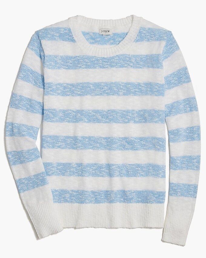 Striped crewneck beach sweater | J.Crew Factory