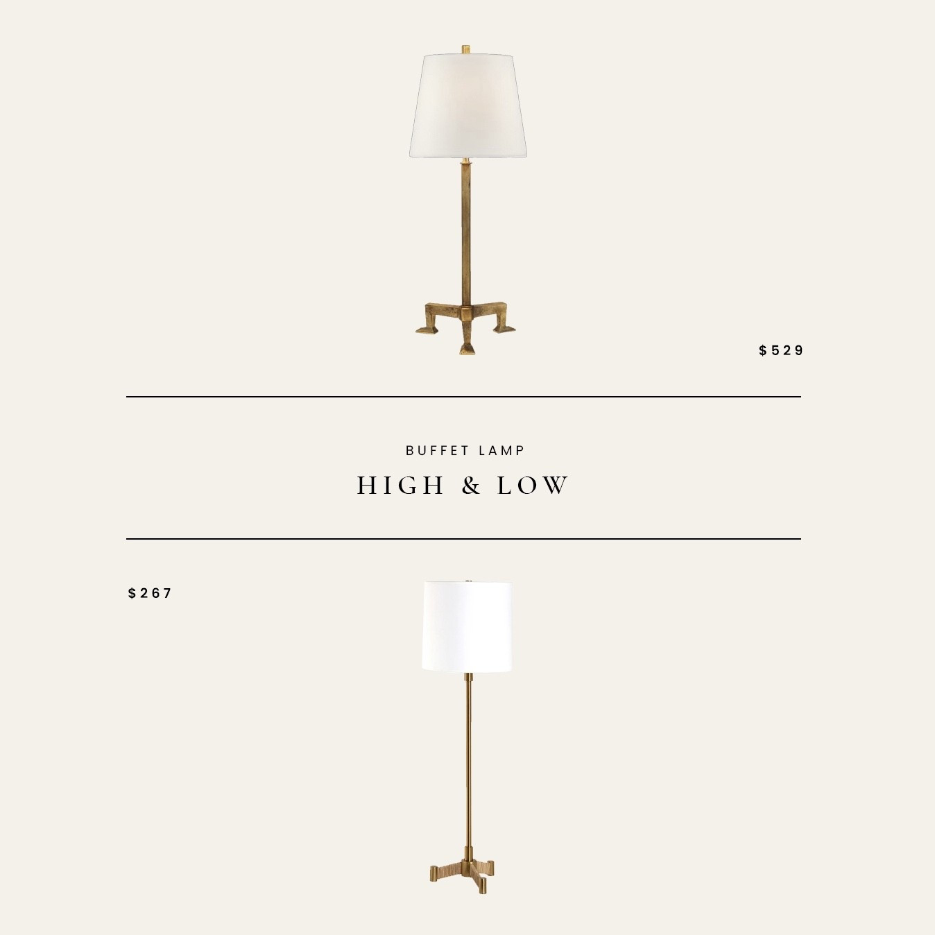 High / Low : Buffet Table Lamp

#LTKHome