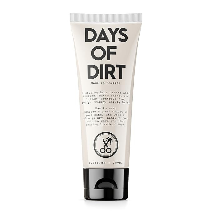 Days of Dirt Hair Styling Cream - Hair Grooming Cream for Dry, Fluffy, Frizzy, Clean Lived-in Loo... | Amazon (US)