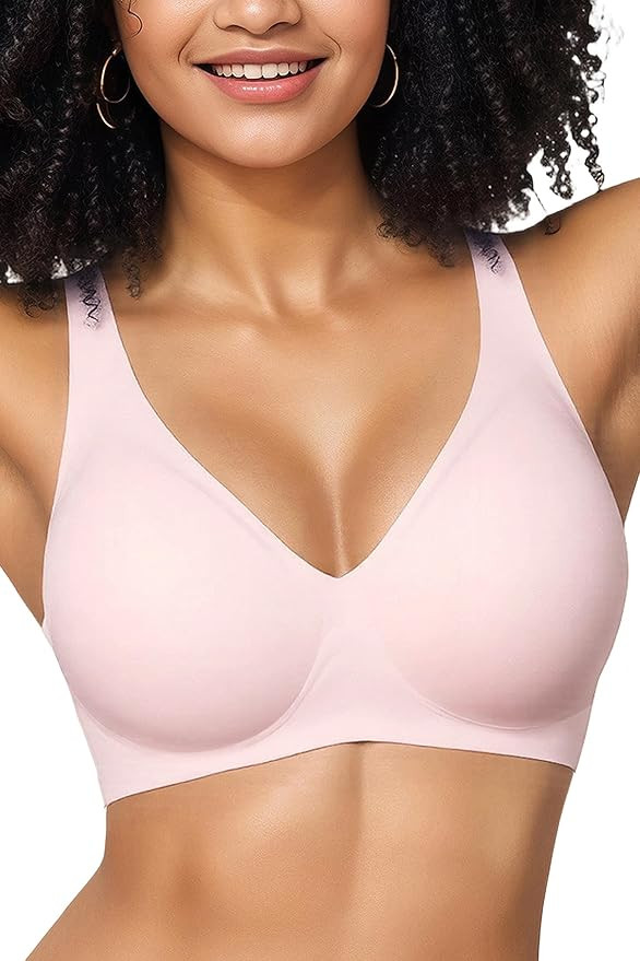 Gailife Deep V Bras for Women No Underwire Wireless Push Up Bra Seamless Plunge Bralette Comfort ... | Amazon (US)