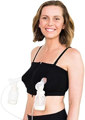 Simple Wishes D Lite Hands Free Pumping Bra, Patented, Black, X-Small/Large (Pack of 1) | Amazon (US)
