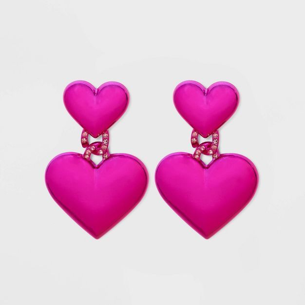 SUGARFIX by BaubleBar Double Heart Drop Earrings | Target
