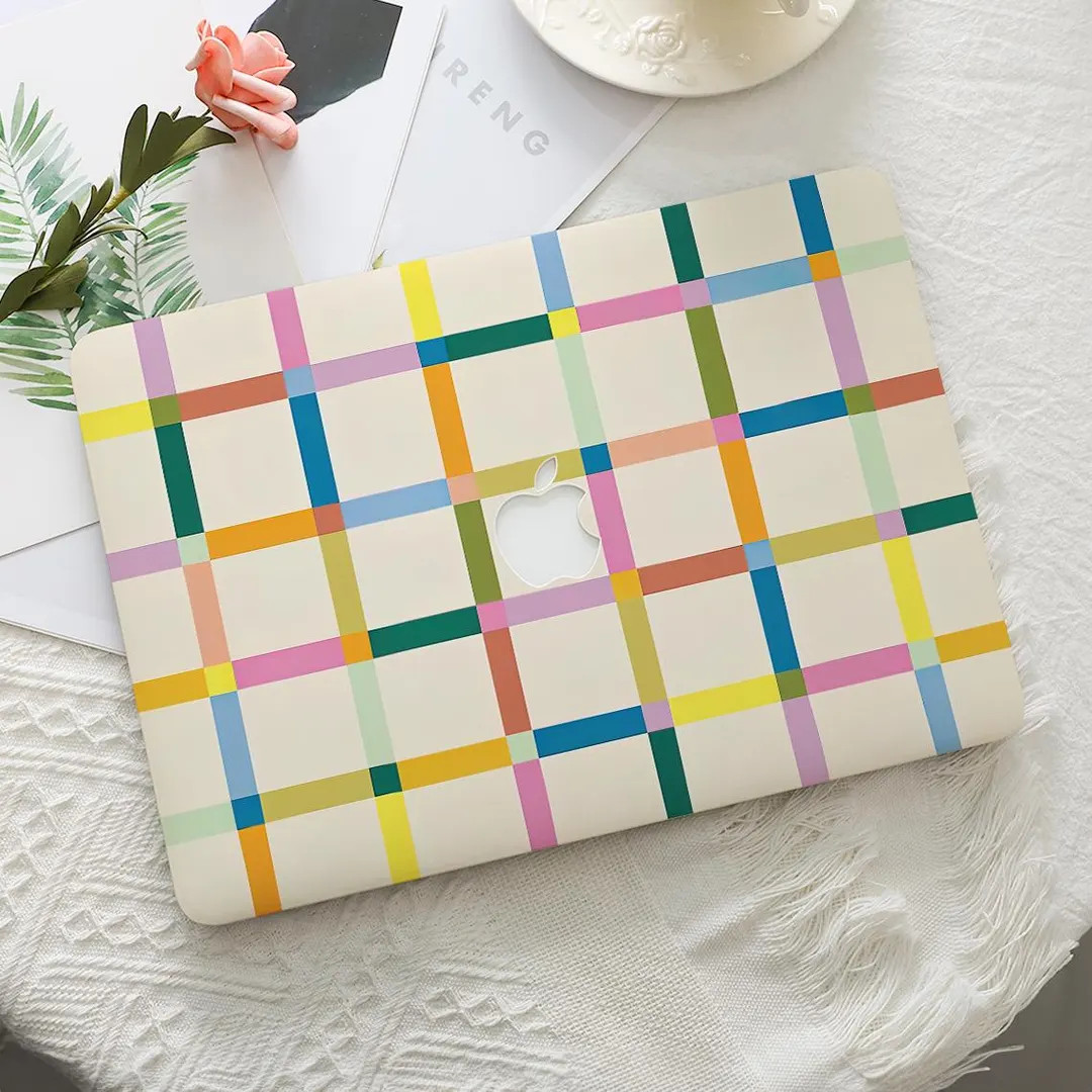 Colorful Lines Minimalist Macbook Protective Case Laptop Cover for 2026 Air 15/13 A3449 A3240 Mac... | Etsy (US)