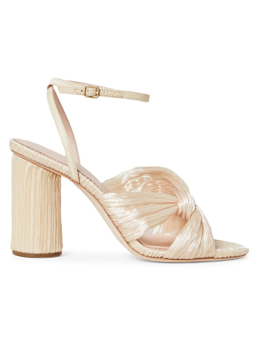 Loeffler Randall Reed Pleated Twist High-Heel Sandals | Saks Fifth Avenue