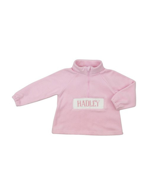Pink Custom Smocked Fleece Pullover - Shipping Mid-October | Cecil and Lou