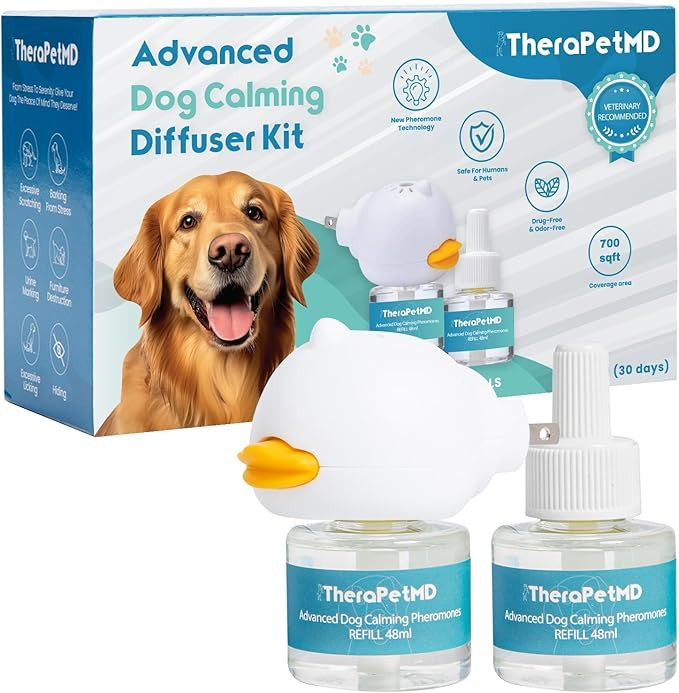 Therapet MD Dog Calming Diffuser - Pheromone Diffuser for Dogs Indoor Behavior Support, Anxiety A... | Amazon (US)
