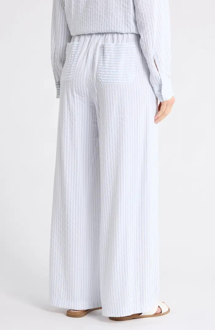 Splendid Stripe Palazzo Capri Pants | Nordstromrack | Nordstrom Rack