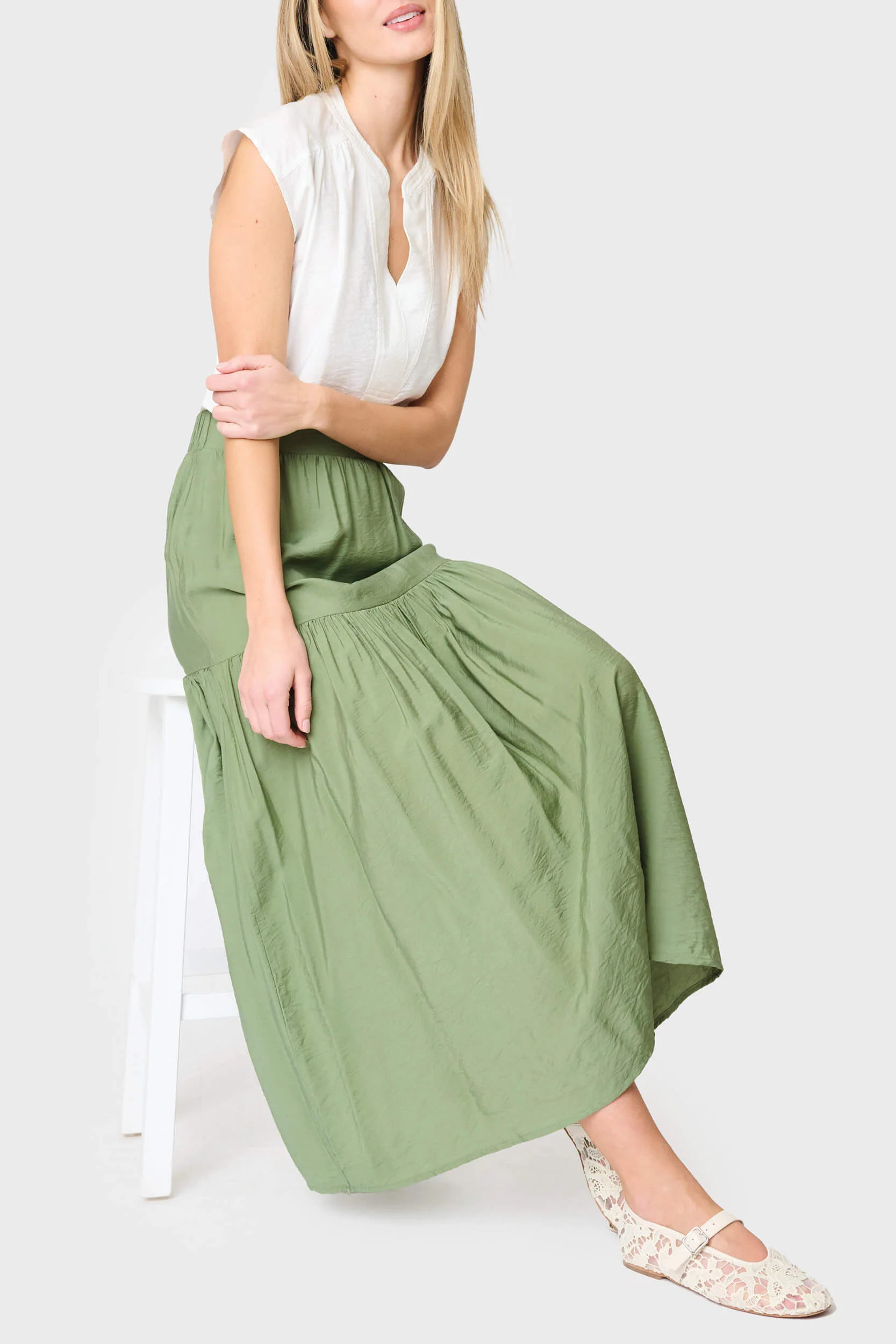 Playa Tiered Maxi Skirt | Gibsonlook