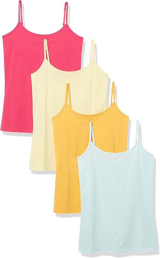 Amazon Essentials Women's 4-Pack Slim-Fit Camisole | Amazon (US)