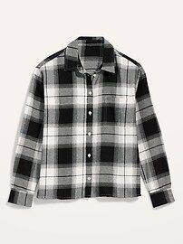 Long-Sleeve Plaid Flannel Boyfriend Shirt for Women | Old Navy (US)