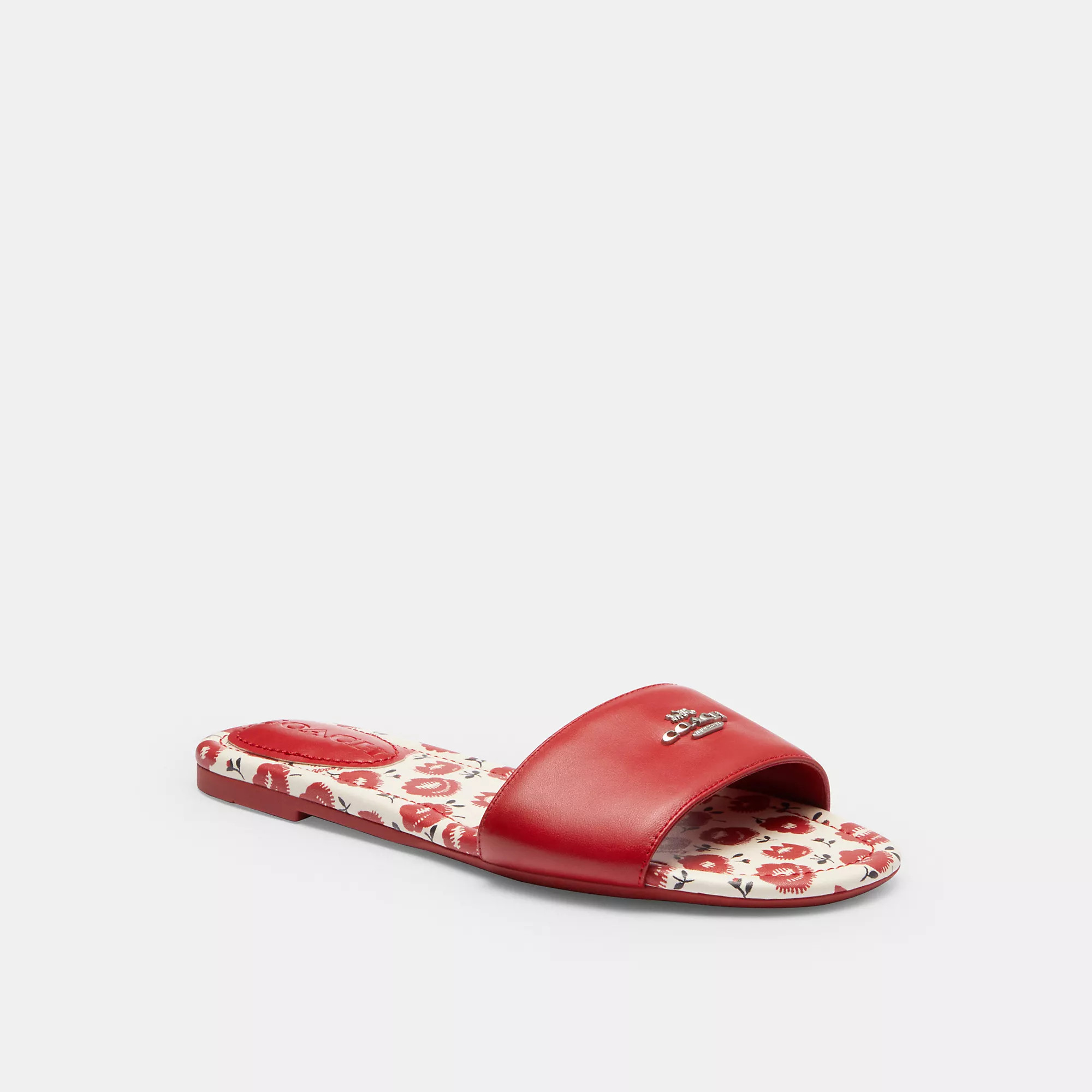 Slide Sandal With Floral Print | Coach Outlet CA