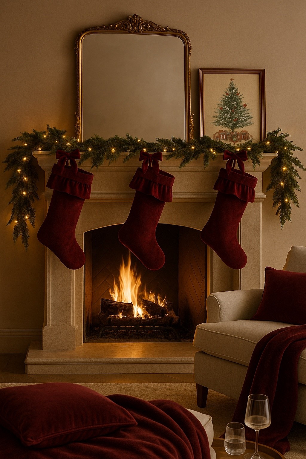 Cozy burgundy christmas home decorations! 

#LTKHome #LTKHoliday #LTKSeasonal