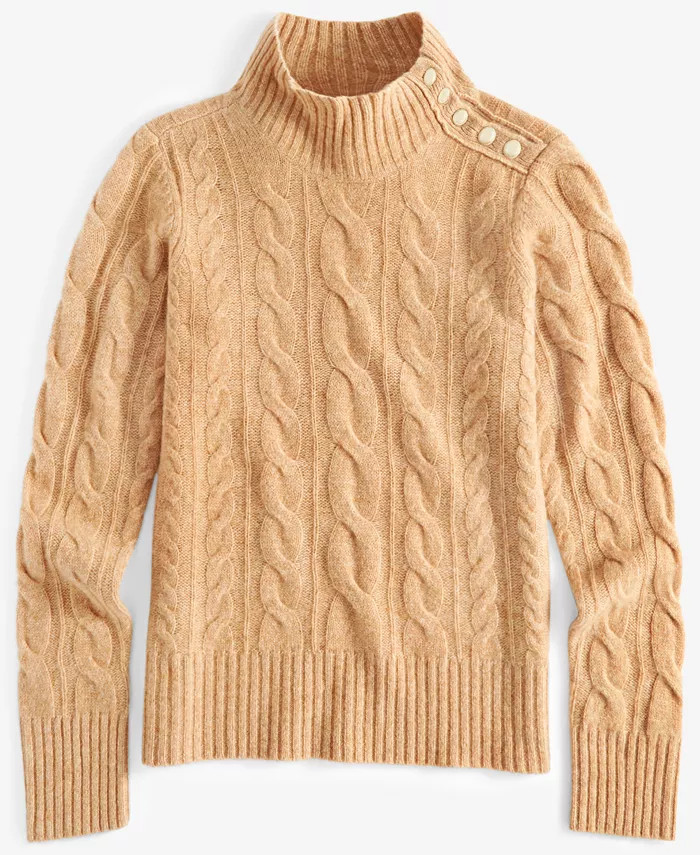 Charter Club Women's 100% Cashmere Mock Neck Sweater, Created for Macy's - Macy's | Macys (US)