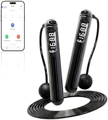 Smart Jump Rope,Cordless Jump Rope with LCD Display Counter,APP Data Analysis,Cordless Ball Count... | Amazon (US)