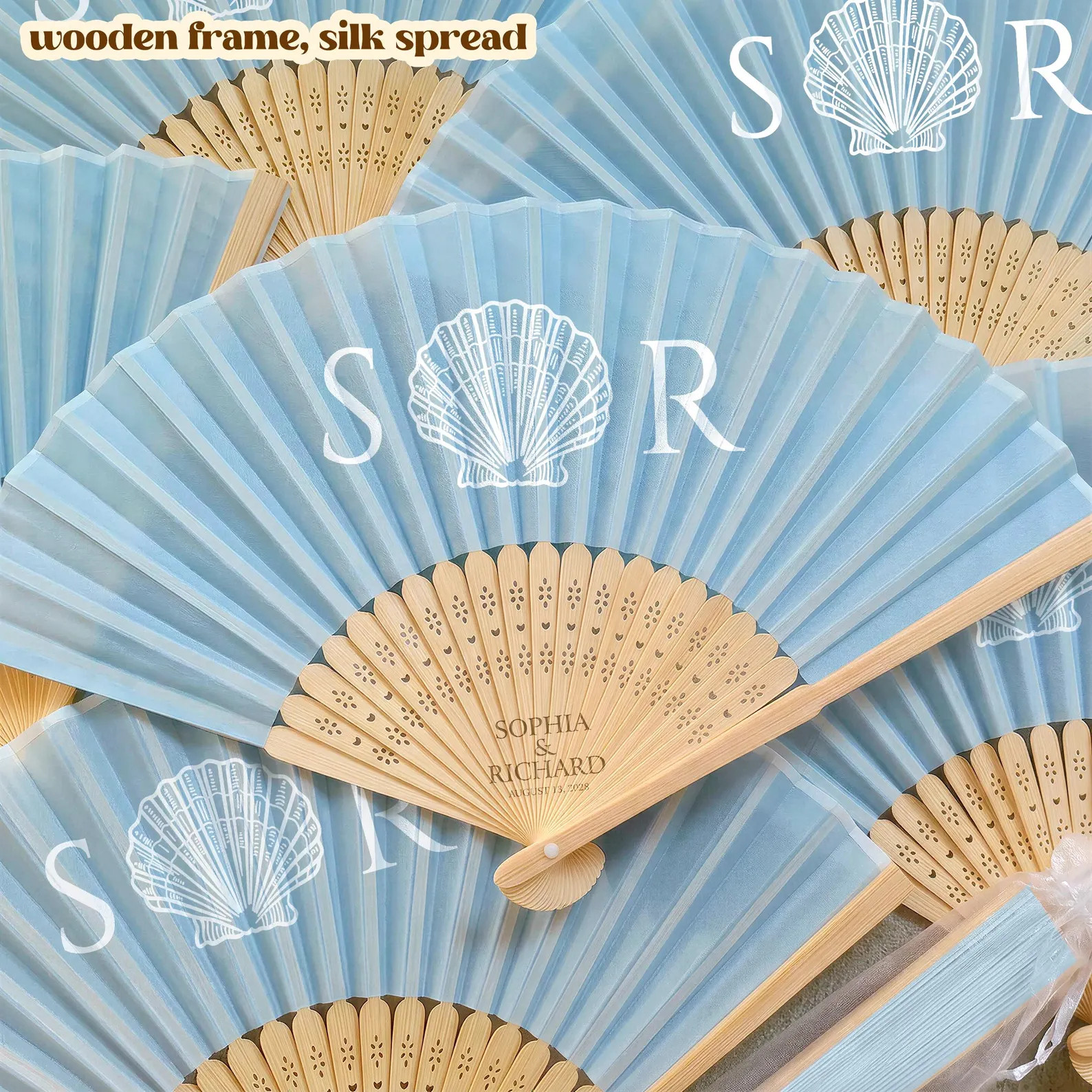 Personalized Wedding Silk Hand Fans/last Toast on the Coast Bachelorette Fans/summer Wedding Spec... | Etsy (Global)